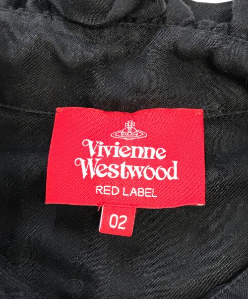 Vivienne Westwood（ヴィヴィアンウエストウッド）Vivienne Westwood (ヴィヴィアンウエストウッド) オーブ刺繍スタンドカラーシャツ ブラック サイズ:02の古着・服飾アイテム