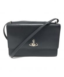 Vivienne Westwood（ヴィヴィアンウエストウッド）の古着「MATILDA LARGE BAG WITH FLAP」｜ブラック