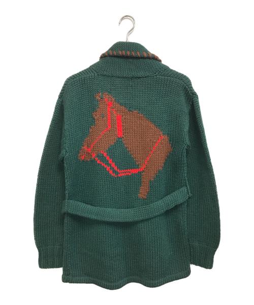POLO RALPH LAUREN（ポロ・ラルフローレン）POLO RALPH LAUREN (ポロ・ラルフローレン) ガウンカーディガン グリーン サイズ:Sの古着・服飾アイテム