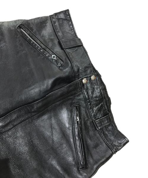 HARLEY-DAVIDSON（ハーレーダビッドソン）HARLEY-DAVIDSON (ハーレーダビッドソン) レザーパンツ ブラック サイズ:34の古着・服飾アイテム