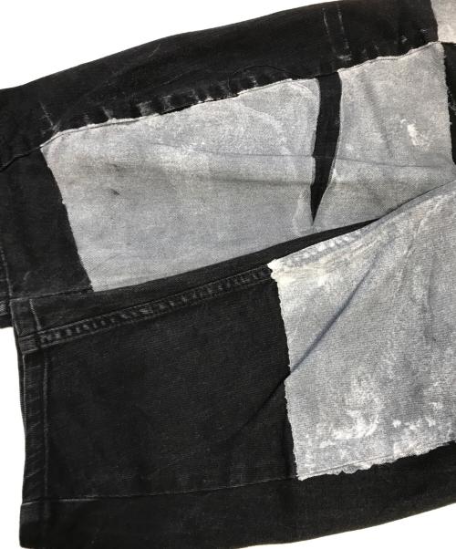 Vivienne Westwood ANGLOMANIA（ヴィヴィアンウエストウッドアングロマニア）Vivienne Westwood ANGLOMANIA (ヴィヴィアンウエストウッドアングロマニア) ペイント加工デニムパンツ ブラック サイズ:W38の古着・服飾アイテム
