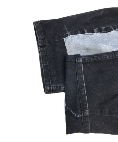Vivienne Westwood ANGLOMANIA（ヴィヴィアンウエストウッドアングロマニア）Vivienne Westwood ANGLOMANIA (ヴィヴィアンウエストウッドアングロマニア) ペイント加工デニムパンツ ブラック サイズ:W38の古着・服飾アイテム