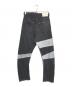 Vivienne Westwood ANGLOMANIA (ヴィヴィアンウエストウッドアングロマニア) ペイント加工デニムパンツ ブラック サイズ:W38：15000円