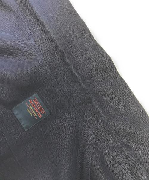 GALLEGO DESPORTES（ギャレゴデスポート）GALLEGO DESPORTES (ギャレゴデスポート) リネンステンカラーコート ネイビー サイズ:Lの古着・服飾アイテム