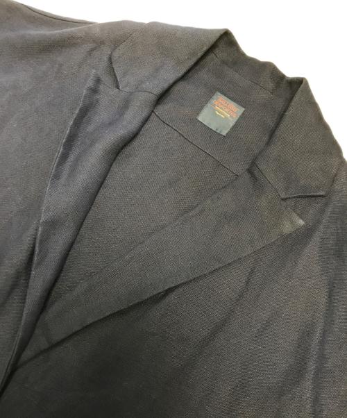 GALLEGO DESPORTES（ギャレゴデスポート）GALLEGO DESPORTES (ギャレゴデスポート) リネンステンカラーコート ネイビー サイズ:Lの古着・服飾アイテム