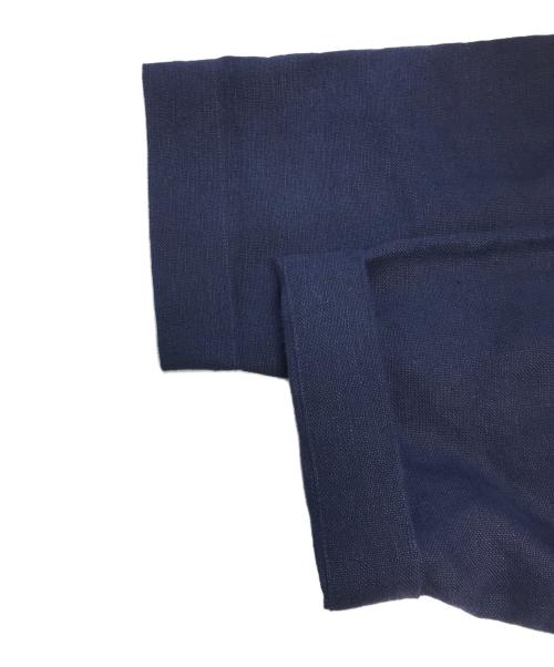 GALLEGO DESPORTES（ギャレゴデスポート）GALLEGO DESPORTES (ギャレゴデスポート) リネンステンカラーコート ネイビー サイズ:Lの古着・服飾アイテム