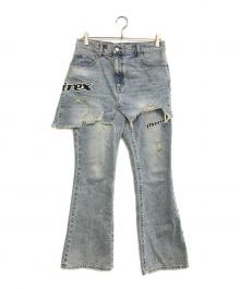 moussy×AVIREX（マウジー×アヴィレックス）の古着「TWIN SLIM フレアデニム」｜インディゴ