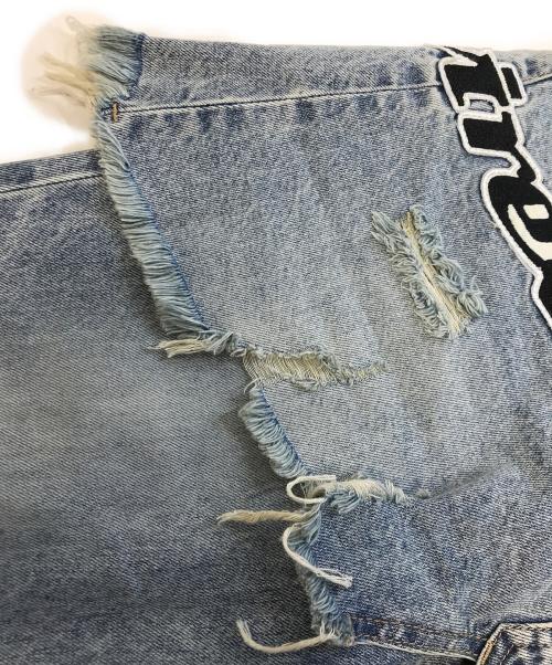 moussy（マウジー）moussy (マウジー) AVIREX (アヴィレックス) TWIN SLIM フレアデニム インディゴ サイズ:2の古着・服飾アイテム