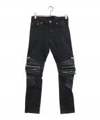 Saint Laurent Parisサンローランパリ）の古着「Biker pants」｜ブラック