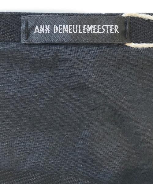 ANN DEMEULEMEESTER（アンドゥムルメステール）ANN DEMEULEMEESTER (アンドゥムルメステール) FENNA WARP SKIRT POPELINE ブラック サイズ:42の古着・服飾アイテム