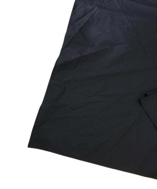 ANN DEMEULEMEESTER（アンドゥムルメステール）ANN DEMEULEMEESTER (アンドゥムルメステール) FENNA WARP SKIRT POPELINE ブラック サイズ:42の古着・服飾アイテム