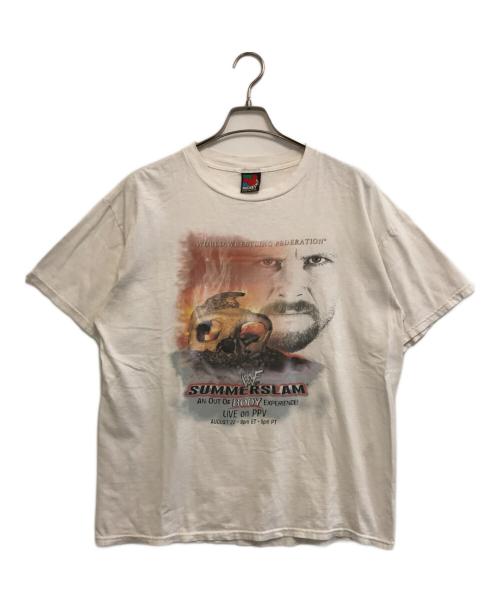 MICKEY UNLIMITED（ミッキー アンリミテッド）MICKEY UNLIMITED (ミッキー アンリミテッド) WWF summerslam T shirt ホワイト サイズ:Lの古着・服飾アイテム