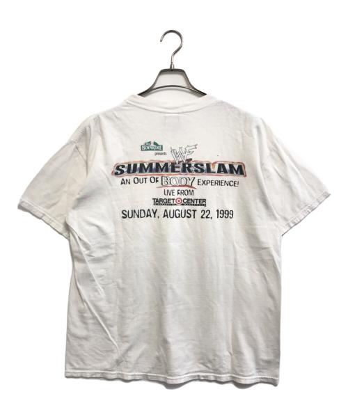 MICKEY UNLIMITED（ミッキー アンリミテッド）MICKEY UNLIMITED (ミッキー アンリミテッド) WWF summerslam T shirt ホワイト サイズ:Lの古着・服飾アイテム