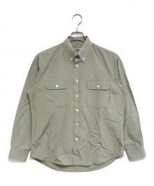 GOODENOUGH（グットイナフ）の古着「ボタンダウンシャツ」｜グレー