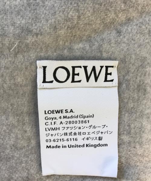 LOEWE（ロエベ）LOEWE (ロエベ) ウールマフラー グレー サイズ:表記なしの古着・服飾アイテム