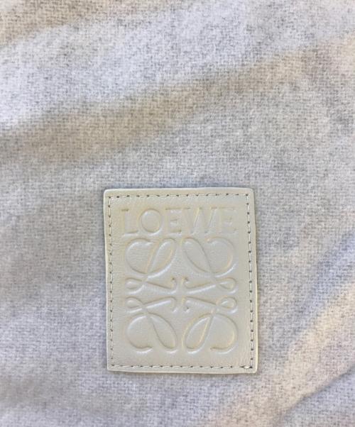 LOEWE（ロエベ）LOEWE (ロエベ) ウールマフラー グレー サイズ:表記なしの古着・服飾アイテム