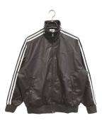 adidasアディダス）の古着「Leather 3S Track Top」｜ブラウン