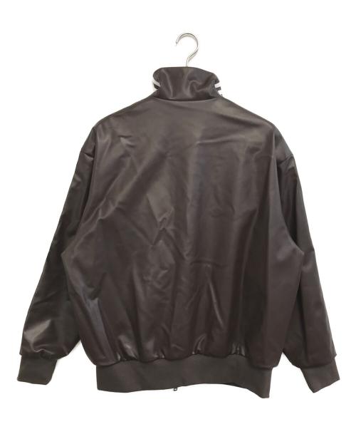 adidas（アディダス）adidas (アディダス) Leather 3S Track Top ブラウン サイズ:Mの古着・服飾アイテム