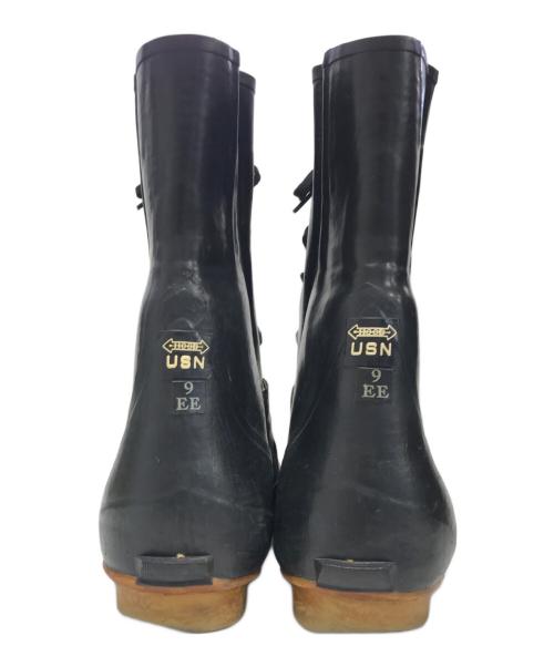 VINTAGE MILITARY（ヴィンテージ ミリタリー）VINTAGE MILITARY (ヴィンテージ ミリタリー) U.S. NAVY ミッキーマウスブーツ ブラック サイズ:9EEの古着・服飾アイテム