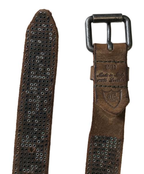 htc（エイチティーシー）htc (エイチティーシー) ミリオンスタッズベルト サイズ:80/32の古着・服飾アイテム