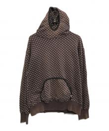 GOODENOUGH（グットイナフ）の古着「CROSS DOT SWEAT PARKA」｜ブラウン