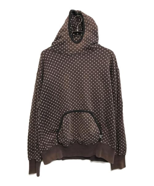 GOODENOUGH（グットイナフ）GOODENOUGH (グッドイナフ) CROSS DOT SWEAT PARKA ブラウン サイズ:Lの古着・服飾アイテム