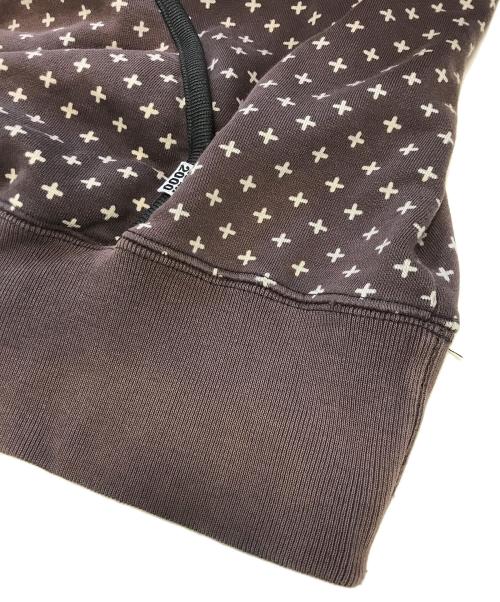 GOODENOUGH（グットイナフ）GOODENOUGH (グッドイナフ) CROSS DOT SWEAT PARKA ブラウン サイズ:Lの古着・服飾アイテム