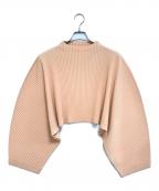 HOMME PLISSE ISSEY MIYAKEオム プリッセ イッセイ ミヤケ）の古着「プリーツクロップドカットソー」｜オレンジ