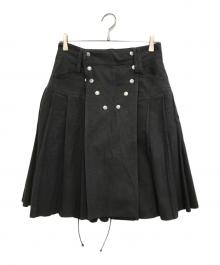 BIBLIOTHERK（ビブリオテーク）の古着「GERMAN PLEATED SKIRT」｜グレー