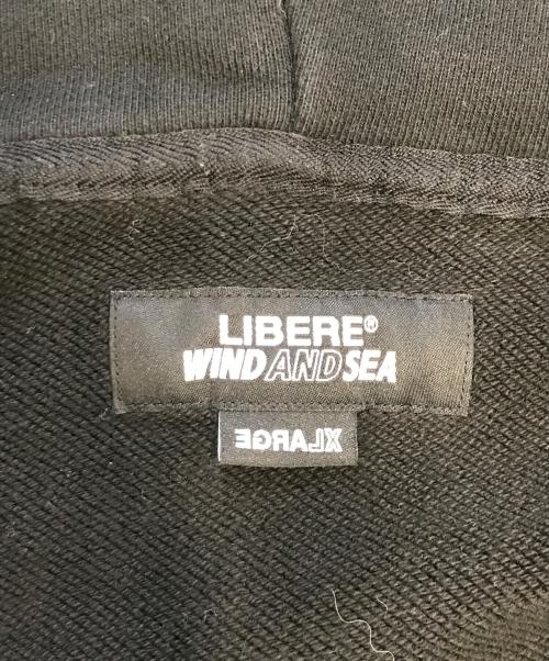 WIND AND SEA（ウィンダンシー）WIND AND SEA (ウィンダンシー) LIBERE (リベーレ) HARF-ZIP HOODIE ブラック サイズ:XLの古着・服飾アイテム
