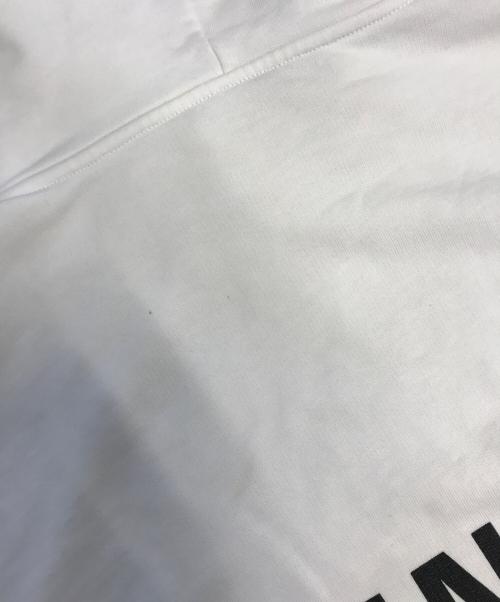 BALENCIAGA（バレンシアガ）BALENCIAGA (バレンシアガ) バックプリントロゴパーカー ホワイト サイズ:Mの古着・服飾アイテム
