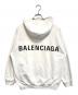 BALENCIAGA (バレンシアガ) バックプリントロゴパーカー ホワイト サイズ:M：25000円