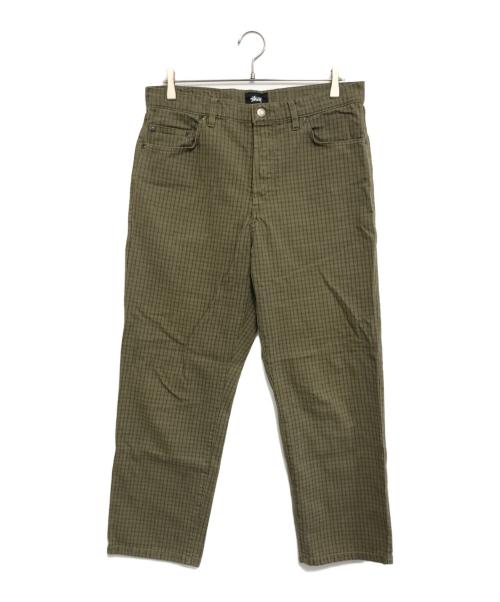 stussy（ステューシー）stussy (ステューシー) Check Big OL グリーン サイズ:32の古着・服飾アイテム