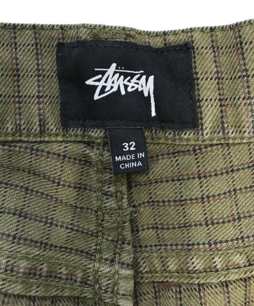 stussy（ステューシー）stussy (ステューシー) Check Big OL グリーン サイズ:32の古着・服飾アイテム