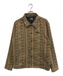 stussy（ステューシー）の古着「Tapestry classic Coach Jacket」｜ブラウン