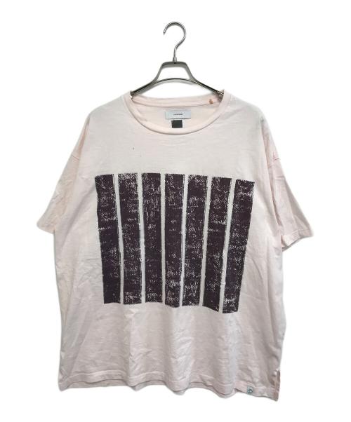 FACETASM（ファセッタズム）FACETASM (ファセッタズム) 7BARS BIG TEE ピンク サイズ:5の古着・服飾アイテム