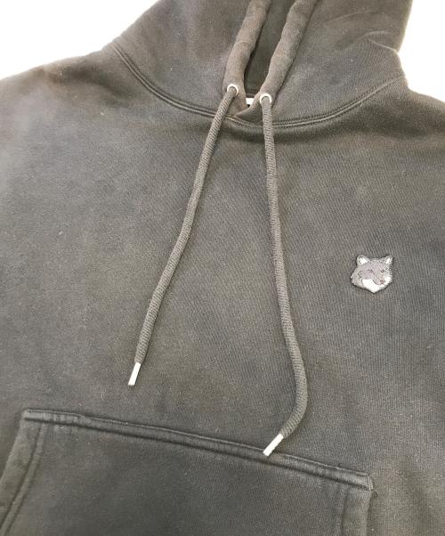 maison kitsune（メゾンキツネ）MAISON KITSUNE (メゾンキツネ) BOLD FOX HEAD PATCH COMFORT HOODIE ブラック サイズ:Mの古着・服飾アイテム