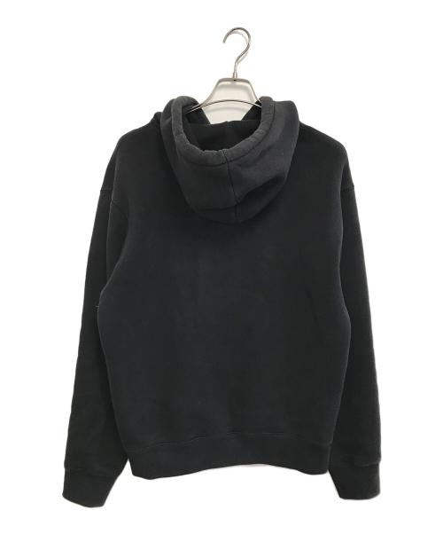 maison kitsune（メゾンキツネ）MAISON KITSUNE (メゾンキツネ) BOLD FOX HEAD PATCH COMFORT HOODIE ブラック サイズ:Mの古着・服飾アイテム