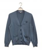 maison kitsuneメゾンキツネ）の古着「BOLD FOX HEAD PATCH REGULAR CARDIGAN」｜ブルー