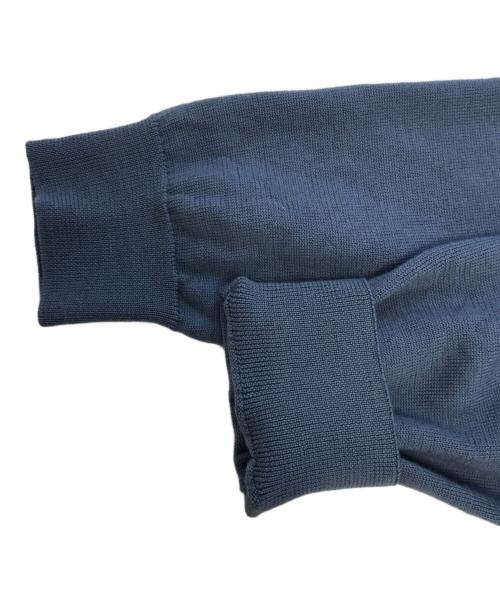 maison kitsune（メゾンキツネ）maison kitsune (メゾンキツネ) BOLD FOX HEAD PATCH REGULAR CARDIGAN ブルー サイズ:Mの古着・服飾アイテム
