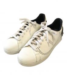 VALENTINO（ヴァレンティノ）の古着「レザースタッズスニーカー」｜ホワイト