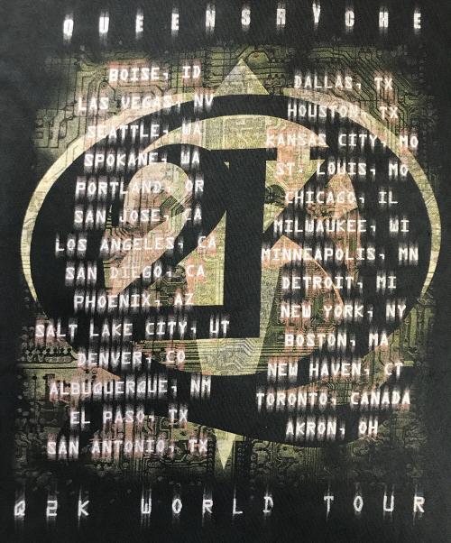 JERZEES（ジャージーズ）JERZEES (ジャージーズ) QUEENSRYCHE Q2K(クイーンズライク/キューツーケイ) バンドTシャツ ブラック サイズ:Mの古着・服飾アイテム