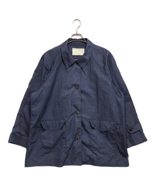 OHOTORO（オオトロ）OHOTORO (オオトロ) Surface Half Trench Coat ブルー サイズ:表記なしの古着・服飾アイテム