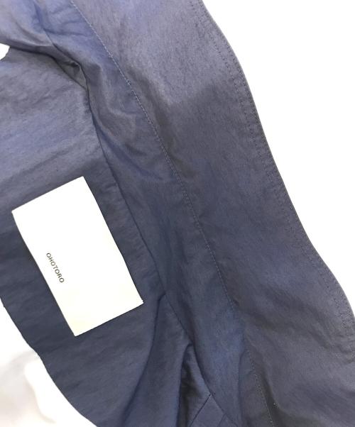 OHOTORO（オオトロ）OHOTORO (オオトロ) Surface Half Trench Coat ブルー サイズ:表記なしの古着・服飾アイテム