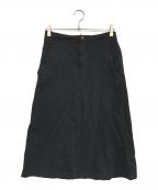 COMME des GARCONS COMME des GARCONSコムデギャルソン コムデギャルソン）の古着「ポリ縮絨スカート」｜ブラック