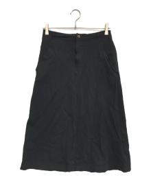 COMME des GARCONS COMME des GARCONS（コムデギャルソン コムデギャルソン）の古着「ポリ縮絨スカート」｜ブラック