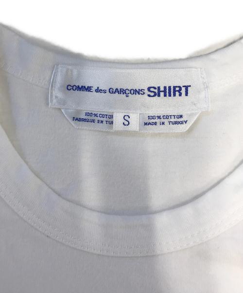 COMME des GARCONS SHIRT（コムデギャルソンシャツ）COMME des GARCONS SHIRT (コムデギャルソンシャツ) プリントTシャツ ホワイト サイズ:Sの古着・服飾アイテム