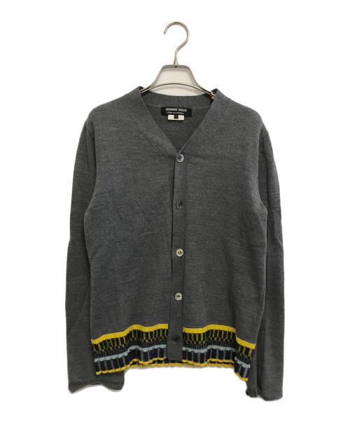 COMME des GARCONS HOMME DEUX（コムデギャルソン オム ドゥ）COMME des GARCONS HOMME DEUX (コムデギャルソン オム ドゥ) 裾切替ニットカーディガン グレー サイズ:Sの古着・服飾アイテム