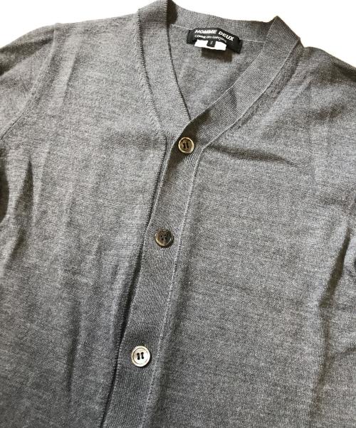 COMME des GARCONS HOMME DEUX（コムデギャルソン オム ドゥ）COMME des GARCONS HOMME DEUX (コムデギャルソン オム ドゥ) 裾切替ニットカーディガン グレー サイズ:Sの古着・服飾アイテム