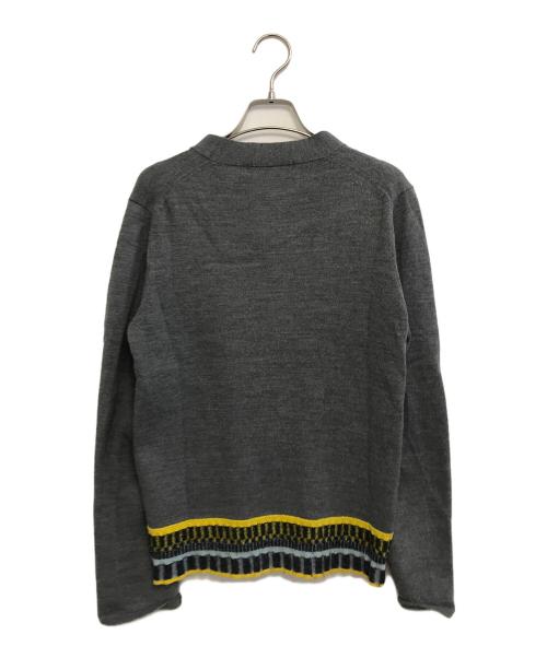 COMME des GARCONS HOMME DEUX（コムデギャルソン オム ドゥ）COMME des GARCONS HOMME DEUX (コムデギャルソン オム ドゥ) 裾切替ニットカーディガン グレー サイズ:Sの古着・服飾アイテム